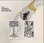 Text: "LA PERRA BLANCO", "LOVERS", "FEARS". Eine Hand zeigt auf zwei Tarotkarten, eine mit einem Liebespaar, die andere mit einer finsteren Gestalt.