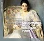 Ernst von Dohnányi, Leoš Janáček, Tchaikovsky, Saint-Saëns. Titel: Late Romantic Music for Violin and Piano. Illustration: Frau auf Sessel.