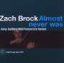 Zach Brock: Almost Never Was, CD