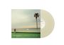 Text: "everything I ever saw", "the menzingers". Eine Schallplatte mit einem Cover, das eine Palme und eine Person am Geländer zeigt.