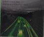 Text: "Christian Bvrns, Waking Up In A Northern Town." Eine beleuchtete Autobahn bei Nacht in einem neongrünen Glühen.