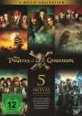 : Pirates of the Caribbean - Fluch der Karibik 1-5, DVD,DVD,DVD,DVD,DVD