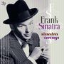 „2lp“, „Frank Sinatra“, „sinatra swings“. Ein Mann im Anzug und Hut, schwarz-weiß, eleganter Stil.