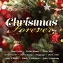 "Christmas Forever" steht in festlicher Schrift. Namen wie Bing Crosby und Frank Sinatra folgen. Hintergrund: Weihnachtsbaum mit Lichtern.