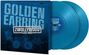 „GOLDEN EARRING ZWOLLYWOOD (LIVE 1980)“. Zwei blaue Schallplatten mit Cover. Musiker im Hintergrund.