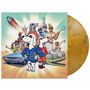 Eine Illustration zeigt eine bunte Gruppe von Cartoon-Figuren, Tieren und einem Auto vor strahlendem Himmel.