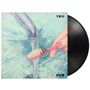 Texte: YMO, BGM. Illustration eines Wasserhahns, der auf eine Zahnbürste fließt, die von einer Hand gehalten wird.
