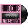 Text: "HARDCORE LEGENDS", "DJ TAILS & NOIZER". Schwarze Silhouetten in einem Konzert vor hellem Hintergrund, auf rosa Cover.