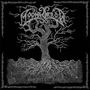 "Moonlover," "amateur bleak"; graues, verzweigtes Baum-Logo auf schwarzem Hintergrund; Wurzeln und Äste verbinden sich.
