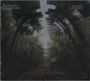 Mantra Machine, Echoes Forest. Abstraktes Wald-Design mit kreisförmiger, verzerrter Spiegelung in der Mitte.