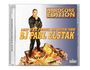 "May the Forze Be with You DJ Paul Elstak. Hardcore Edition." Eine Person steht auf goldenen Platten mit Ketten.