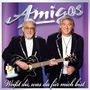 Text: "Amigos", "Weißt du, was du für mich bist". Zwei Männer in schwarzen Anzügen mit Gitarren, vor lila Hintergrund.