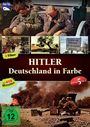 "Hitler Deutschland in Farbe," 8 Filme, ca. 418 Minuten, DVD 5 Set. Fotos von Soldaten und Kriegszenen. FSK 12 freigegeben.