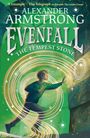 „A triumph“ - The Telegraph, Alexander Armstrong, Evenfall: The Tempest Stone. Junge mit Leuchteffekt berührt Stein.