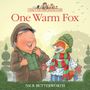 Text: "One Warm Fox", "A Percy The Park Keeper Story", "Nick Butterworth". Ein glücklicher Mann mit Mütze neben einem warm gekleideten Fuchs.