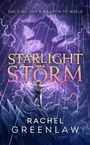 "Starlight and Storm: She's no one's weapon to wield" von Rachel Greenlaw. Illustration: Person vor stürmischem Himmel.