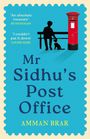 „An absolute treasure“ – Ruth Hogan. „I couldn't put it down“ – Louise Hare. Ein Mann sitzt mit Hund auf Bank neben rotem Briefkasten.