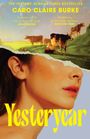 "Yesteryear", ein Gesicht im Profil, darüber eine ländliche Szene mit Kühen und einer Person die melkt.