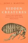 „Hidden Creatures“, Buchcover mit großer Darstellung eines Flohs auf orangem Hintergrund.