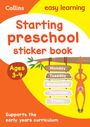 Collins Easy Learning: Starting preschool Sticker Book Ages 3-4, Buch