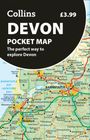 Collins Devon Pocket Map, Preis £3.99. Die perfekte Art, Devon zu erkunden. Kartendetails von Devon mit Straßen und Orten.