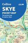 „Collins Skye Pocket Map, £3.99, The perfect way to explore Skye.“ Karte von Skye mit Orts- und Straßennamen.