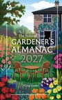 "The National Trust GARDENER’S ALMANAC 2027, Greg Loades." Illustration: Ein Garten mit bunten Blumen und einem Tisch.