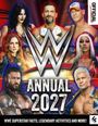 „WWE ANNUAL 2027“. Diverse Wrestler umgeben ein großes WWE-Logo; unten „WWE SUPERSTAR FACTS, LEGENDARY ACTIVITIES AND MORE!“.