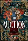 „SADIE KINCAID“, „THE AUCTION“, „For her, he would pay any price.“, „WAGES OF SIN #1“. Florales Design mit Totenkopf und Schmetterlingen.