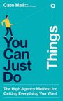 "You Can Just Do Things" in großen Buchstaben. Illustration: Eine Person hält ein Seil, das zu einem Zahnrad führt.