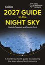 „2027 Guide to the Night Sky“ von Radmila Topalovic und Dominic Ford. Sternenhimmelkarte über Skyline.