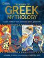 "GREK MYTHOLOGY, Classic Stories of Gods, Goddesses, Heroes, & Monsters. Farbe Bilder antiker Szenen mit Figuren."