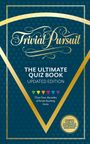 "Trivial Pursuit: The Ultimate Quiz Book, Updated Edition. Over four decades of brain-busting trivia. Logo in Gold."