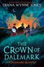 "The Crown of Dalemark", eine Illustration mit drei Personen unter einem sternenklaren Himmel, eine mit Gitarre.
