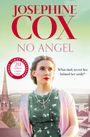 "JOSEPHINE COX, NO ANGEL. 20 million copies sold. What dark secret lies behind her smile?" Frau mit Perlenkette vor Stadt.