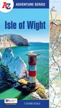 Adventure Series, Isle of Wight, Maßstab 1:25 000. Links Klippen mit Leuchtturm, rechts Kartenausschnitt.