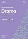 "Cambridge IGCSE™ Drama Teacher’s Guide. Rebekah Beattie, Gail Deal, Emma Hollis. Lila Hintergrund mit grünem Muster."