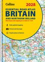 2028 Essential Road Atlas Britain and Northern Ireland, aktualisierte Karten, 64 Stadtpläne, beliebte Orte, Spiralbindung.