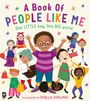 Titel: "A Book Of People Like Me. One LITTLE boy. One BIG world." Verschiedene fröhliche, diverse Kinder in bunten Outfits.