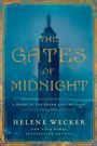 "The Gates of Midnight" in goldener Schrift auf blauem Hintergrund, darunter "A Novel of the Golem and the Jinni" und Helene Wecker.