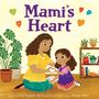 "Mami's Heart". Eine Illustration zeigt eine Frau und ein Kind, die sich anlächeln und ein Herz mit den Händen formen.