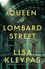 Queen of Lombard Street, A Novel, Lisa Kleypas. Personen in einem klassischen Gebäude, eine in Rot gekleidet.