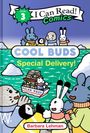 "Level 3 I Can Read Comics; COOL BUDS Special Delivery! Barbara Lehman. Illustration: Tiere mit Pullovern am Meer, Boot."