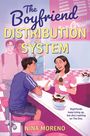 Text in großer Schrift: "The Boyfriend Distribution System". Unten: "Nina Moreno". Illustration in einem Eiscafé.