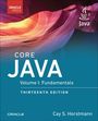 CORE JAVA, Volume I: Fundamentals. THIRTEENTH EDITION. Cay S. Horstmann. Oben links "ORACLE PRESS" Logo.