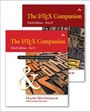 Cover von "The LaTeX Companion", Dritte Ausgabe, Teil I und II. Hintergrund mit Druckbuchstaben. Autoren: Frank Mittelbach, Ulrike Fischer.