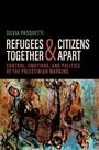 Silvia Pasquetti, Refugees & Citizens Together & Apart. Darunter ein abstraktes Gemälde in lebendigen Farben.