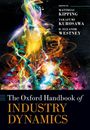 "The Oxford Handbook of Industry Dynamics" und Namen der Herausgeber. Bunte abstrakte Linien und Formen im Hintergrund.