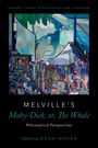 "Melville's Moby-Dick; or, The Whale. Philosophical Perspectives. Edited by Dean Moyar." Abstrakte Illustration in Blau- und Grüntönen.
