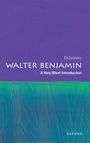 „Walter Benjamin: A Very Short Introduction“ von Eli Zaretsky. Oben lila, unten grünes Muster.